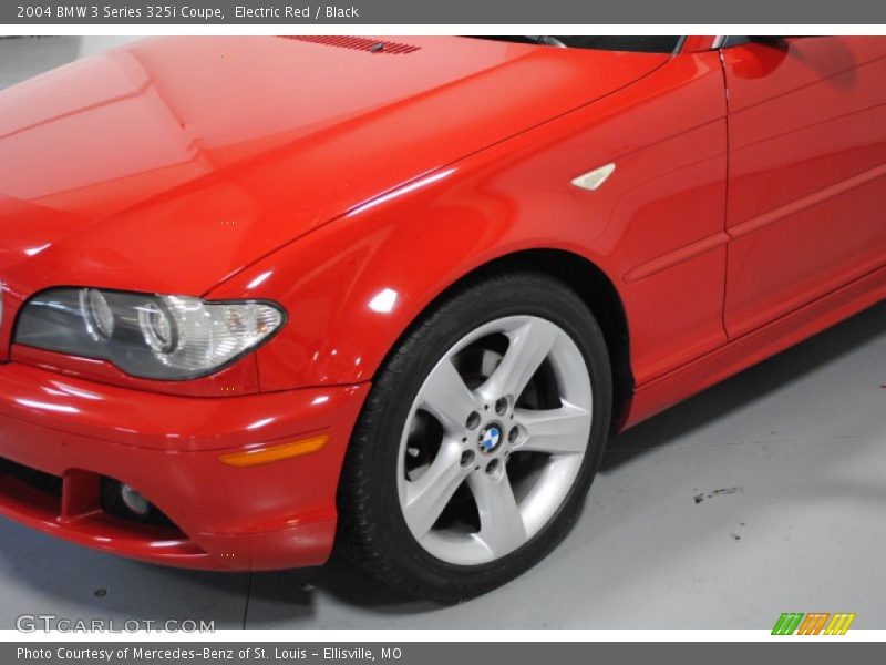 Electric Red / Black 2004 BMW 3 Series 325i Coupe