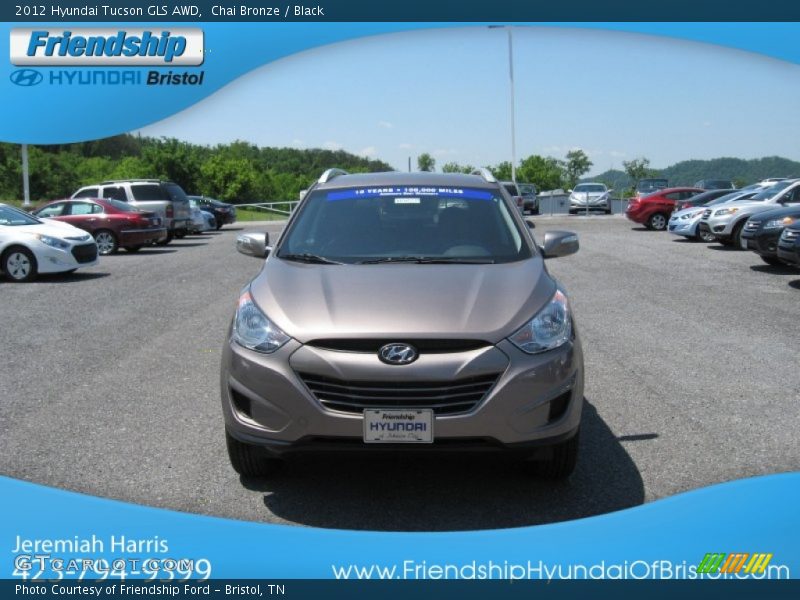Chai Bronze / Black 2012 Hyundai Tucson GLS AWD