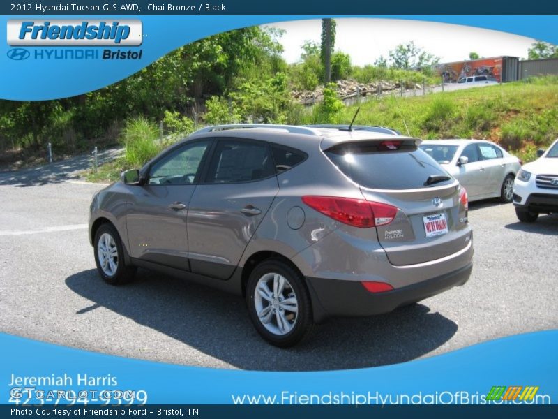 Chai Bronze / Black 2012 Hyundai Tucson GLS AWD