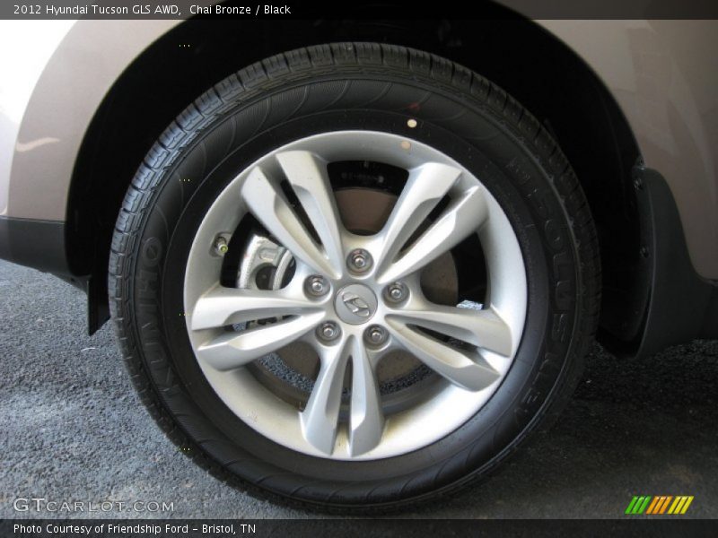 Chai Bronze / Black 2012 Hyundai Tucson GLS AWD