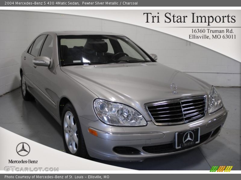 Pewter Silver Metallic / Charcoal 2004 Mercedes-Benz S 430 4Matic Sedan