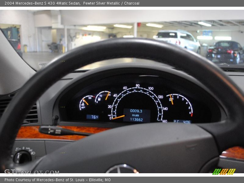 Pewter Silver Metallic / Charcoal 2004 Mercedes-Benz S 430 4Matic Sedan