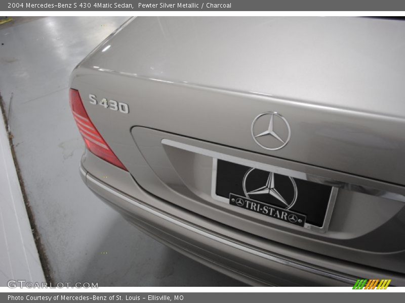 Pewter Silver Metallic / Charcoal 2004 Mercedes-Benz S 430 4Matic Sedan