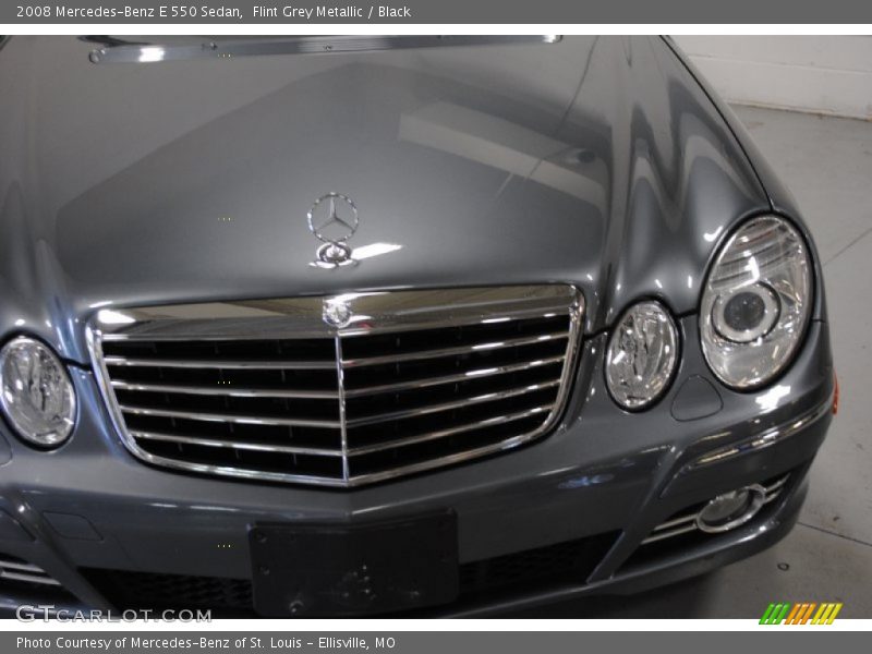 Flint Grey Metallic / Black 2008 Mercedes-Benz E 550 Sedan