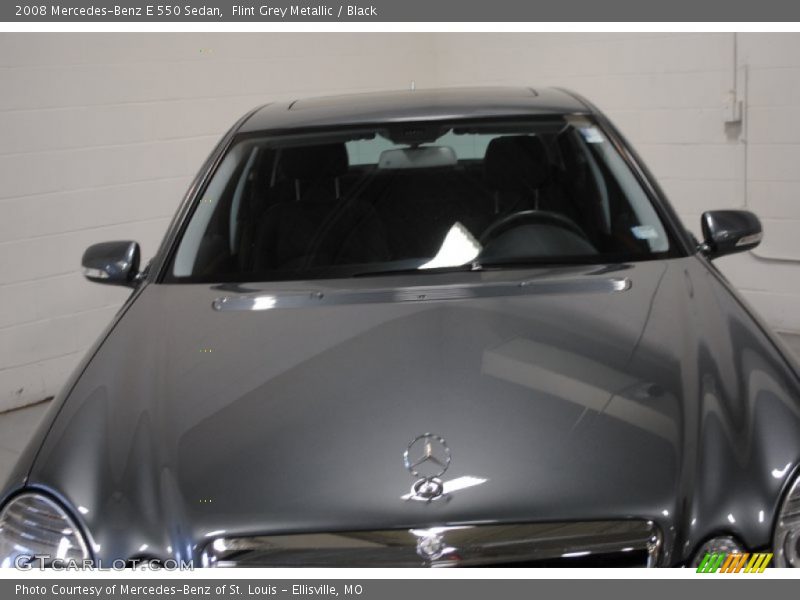 Flint Grey Metallic / Black 2008 Mercedes-Benz E 550 Sedan