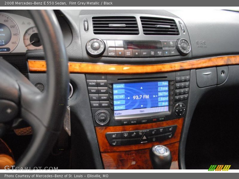 Flint Grey Metallic / Black 2008 Mercedes-Benz E 550 Sedan