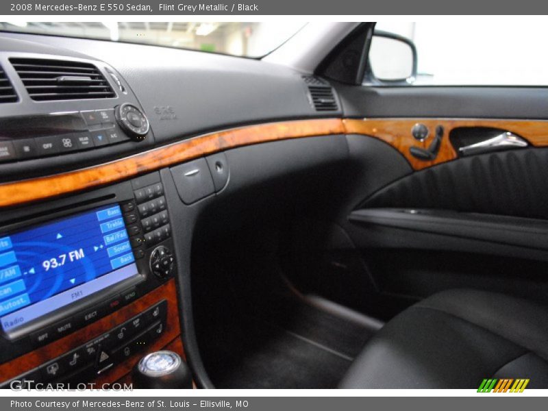 Flint Grey Metallic / Black 2008 Mercedes-Benz E 550 Sedan