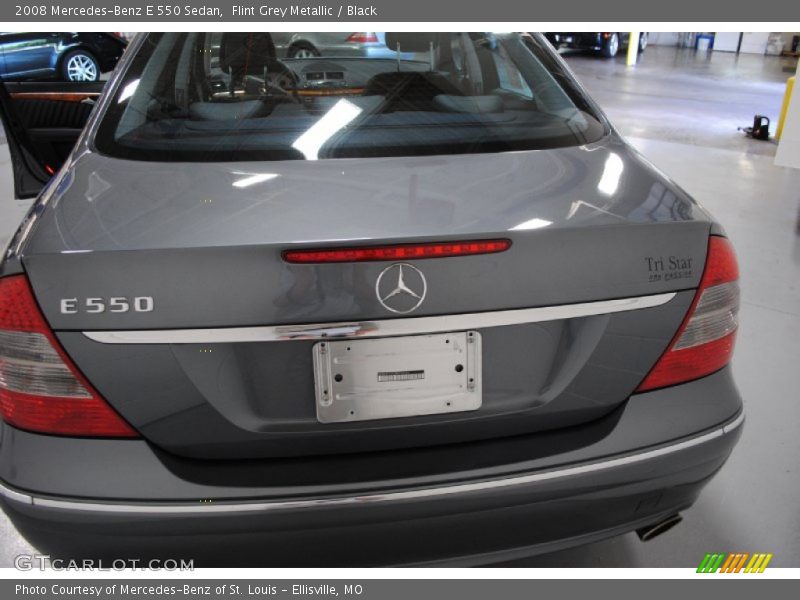 Flint Grey Metallic / Black 2008 Mercedes-Benz E 550 Sedan