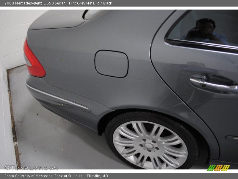Flint Grey Metallic / Black 2008 Mercedes-Benz E 550 Sedan