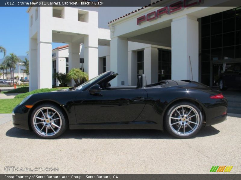 Black / Black 2012 Porsche New 911 Carrera Cabriolet