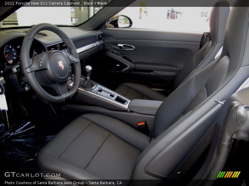 2012 New 911 Carrera Cabriolet Black Interior