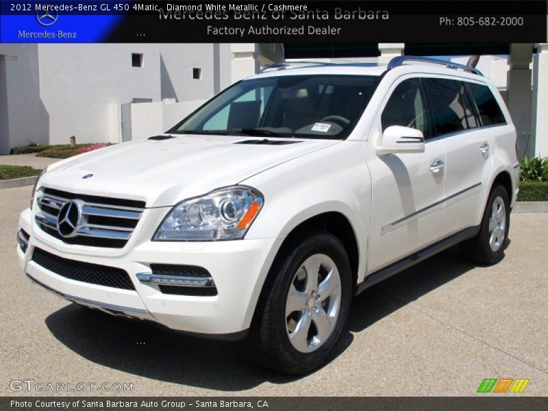 Diamond White Metallic / Cashmere 2012 Mercedes-Benz GL 450 4Matic