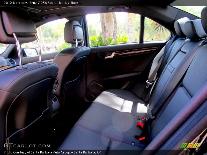 Black / Black 2012 Mercedes-Benz C 250 Sport