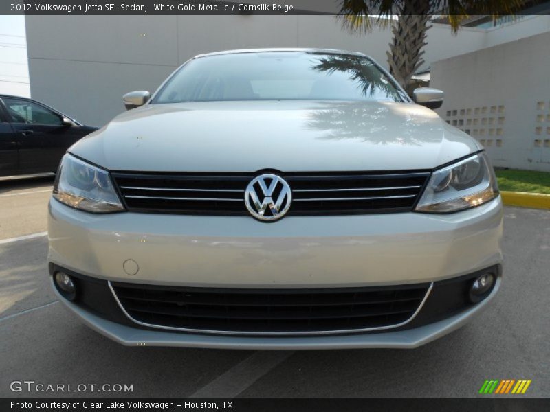 White Gold Metallic / Cornsilk Beige 2012 Volkswagen Jetta SEL Sedan