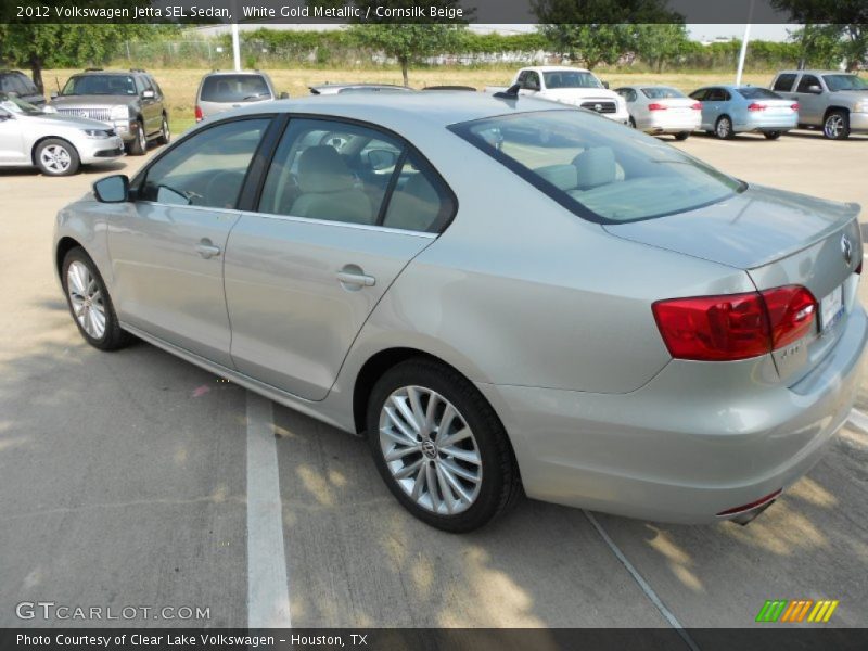 White Gold Metallic / Cornsilk Beige 2012 Volkswagen Jetta SEL Sedan