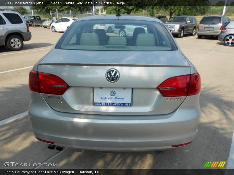 White Gold Metallic / Cornsilk Beige 2012 Volkswagen Jetta SEL Sedan