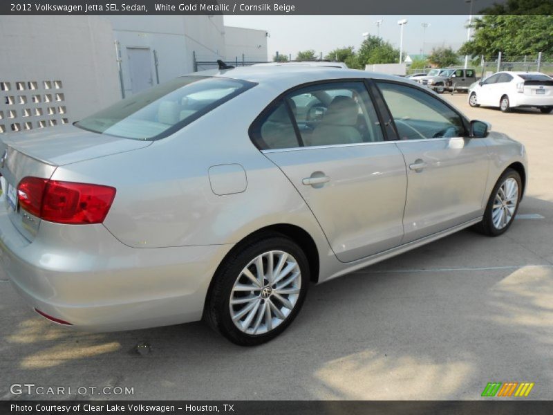 White Gold Metallic / Cornsilk Beige 2012 Volkswagen Jetta SEL Sedan