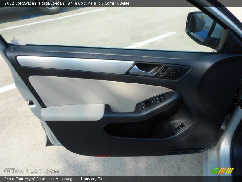 White Gold Metallic / Cornsilk Beige 2012 Volkswagen Jetta SEL Sedan