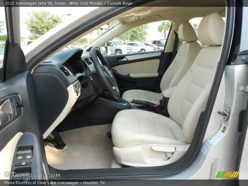 White Gold Metallic / Cornsilk Beige 2012 Volkswagen Jetta SEL Sedan