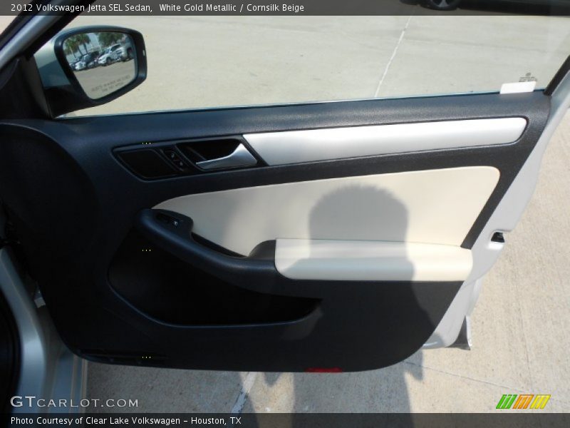 White Gold Metallic / Cornsilk Beige 2012 Volkswagen Jetta SEL Sedan
