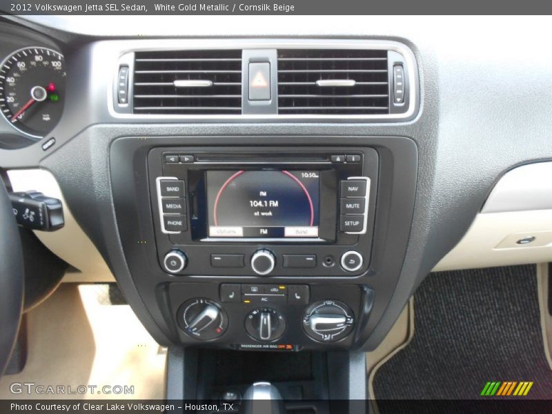 White Gold Metallic / Cornsilk Beige 2012 Volkswagen Jetta SEL Sedan
