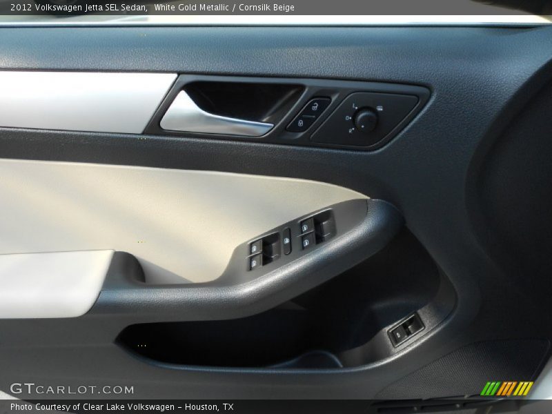 White Gold Metallic / Cornsilk Beige 2012 Volkswagen Jetta SEL Sedan
