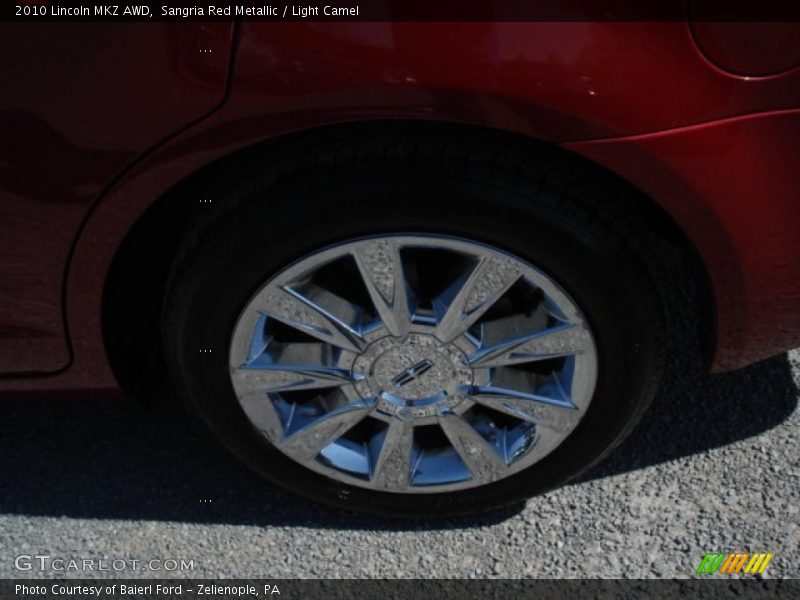 Sangria Red Metallic / Light Camel 2010 Lincoln MKZ AWD
