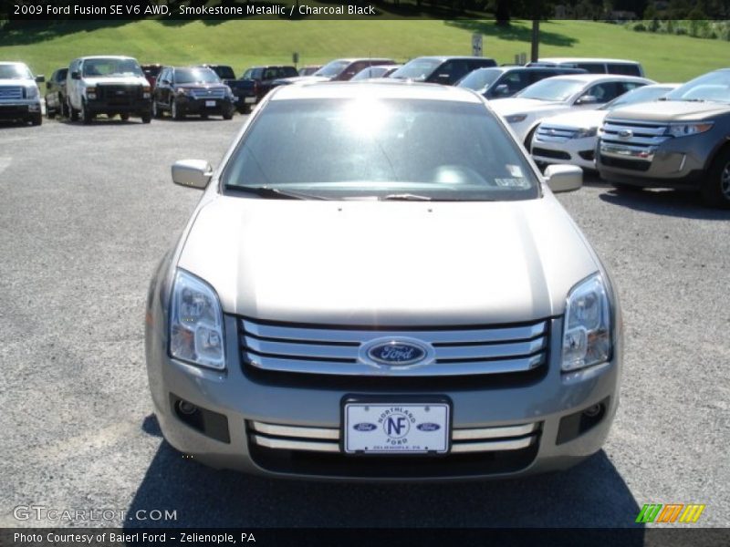 Smokestone Metallic / Charcoal Black 2009 Ford Fusion SE V6 AWD