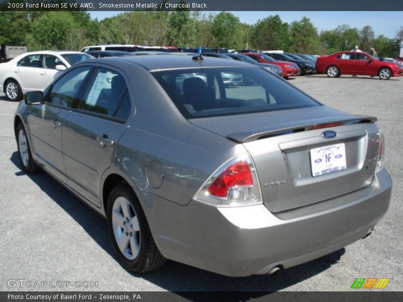 Smokestone Metallic / Charcoal Black 2009 Ford Fusion SE V6 AWD
