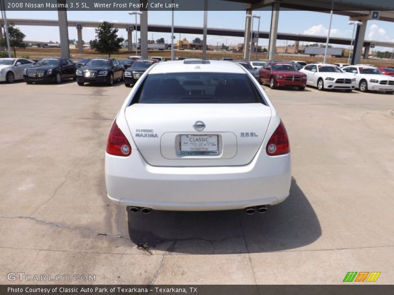 Winter Frost Pearl / Cafe Latte 2008 Nissan Maxima 3.5 SL