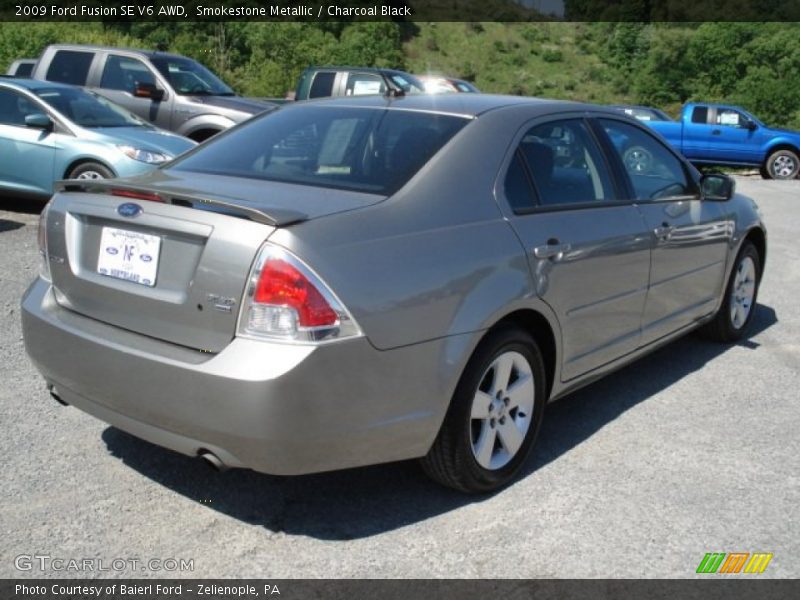 Smokestone Metallic / Charcoal Black 2009 Ford Fusion SE V6 AWD
