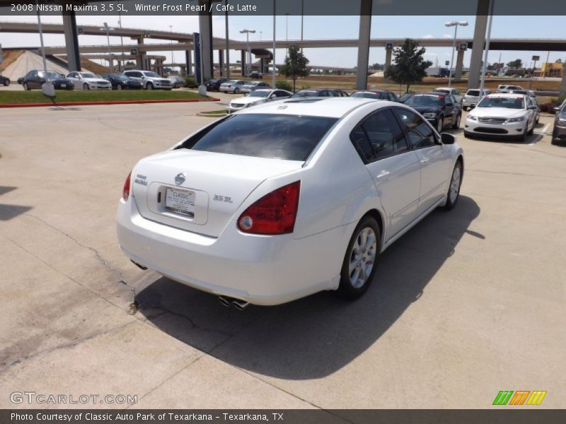 Winter Frost Pearl / Cafe Latte 2008 Nissan Maxima 3.5 SL