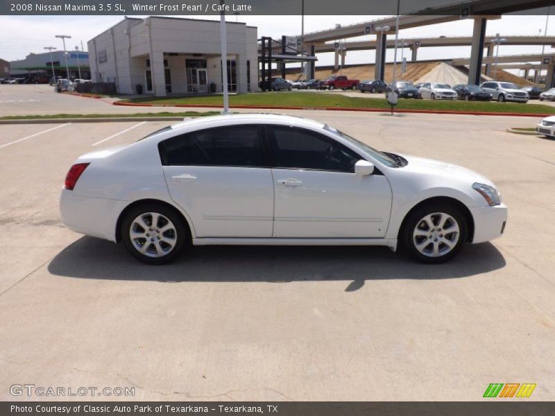 Winter Frost Pearl / Cafe Latte 2008 Nissan Maxima 3.5 SL