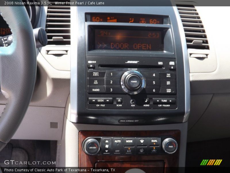 Winter Frost Pearl / Cafe Latte 2008 Nissan Maxima 3.5 SL