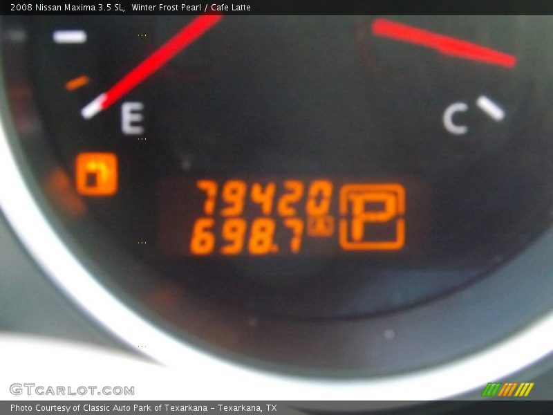 Winter Frost Pearl / Cafe Latte 2008 Nissan Maxima 3.5 SL