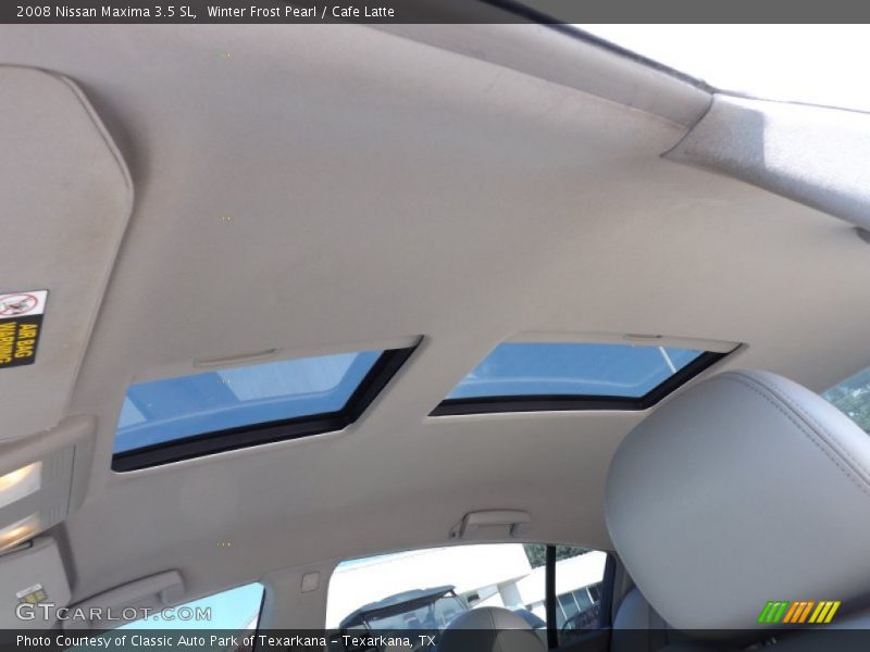 Winter Frost Pearl / Cafe Latte 2008 Nissan Maxima 3.5 SL