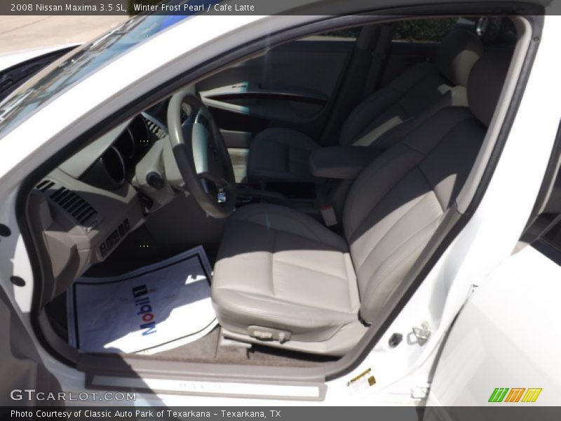 Winter Frost Pearl / Cafe Latte 2008 Nissan Maxima 3.5 SL