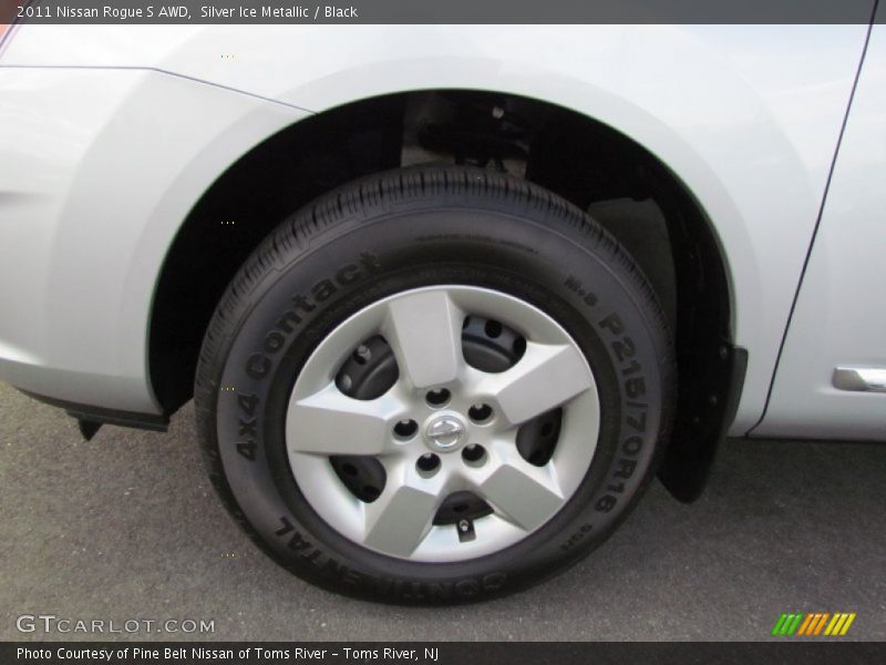 Silver Ice Metallic / Black 2011 Nissan Rogue S AWD