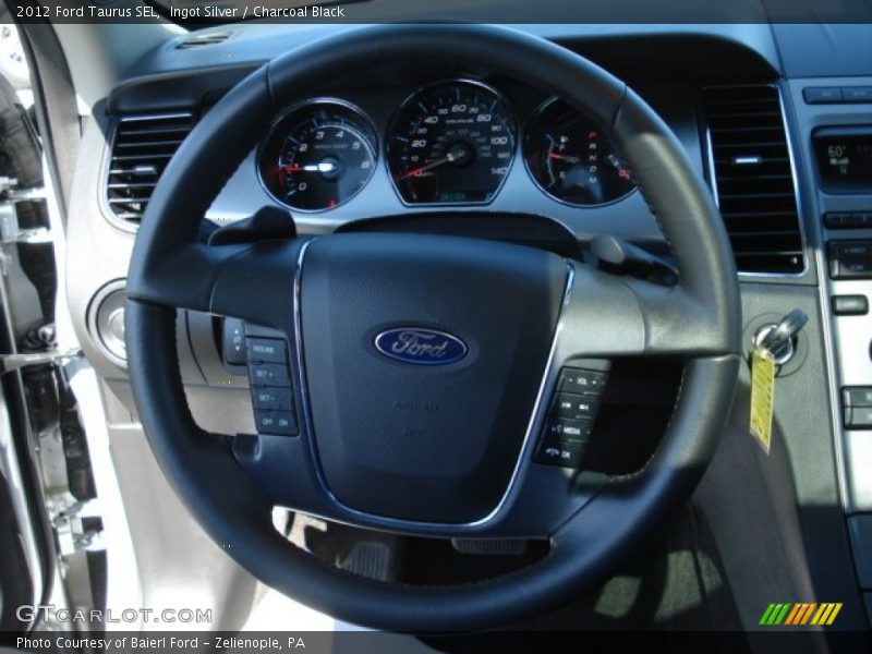 Ingot Silver / Charcoal Black 2012 Ford Taurus SEL