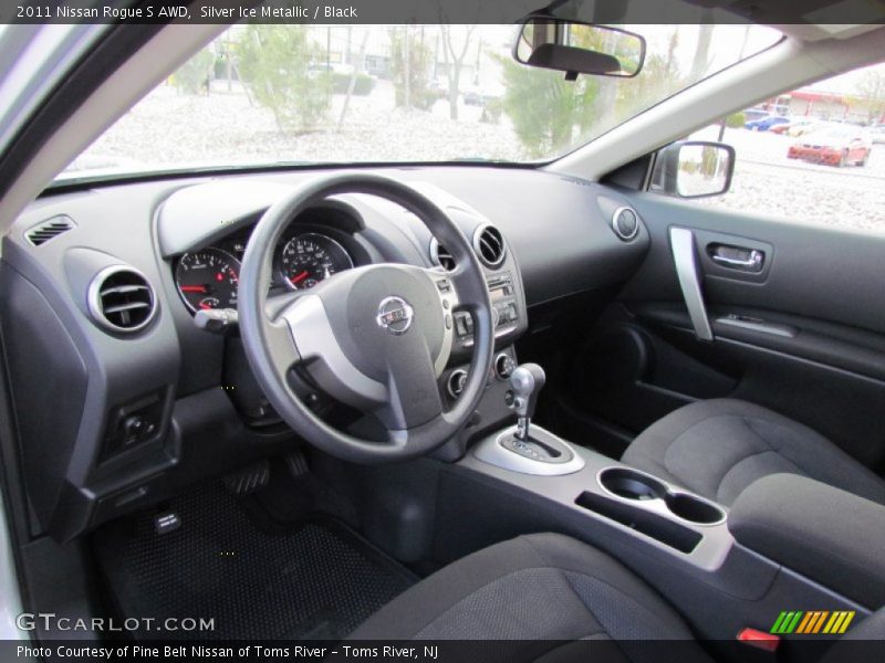Silver Ice Metallic / Black 2011 Nissan Rogue S AWD