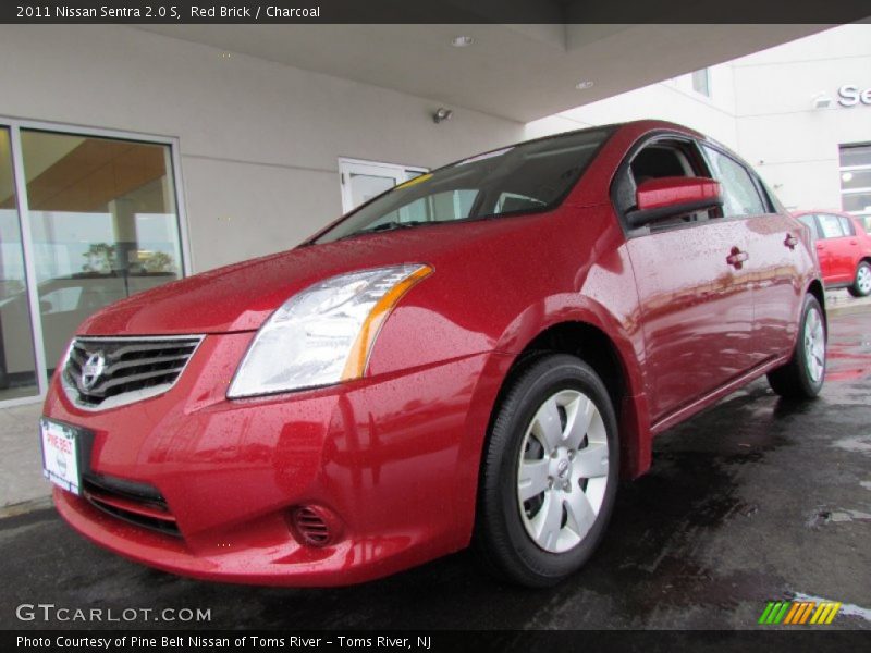 Red Brick / Charcoal 2011 Nissan Sentra 2.0 S