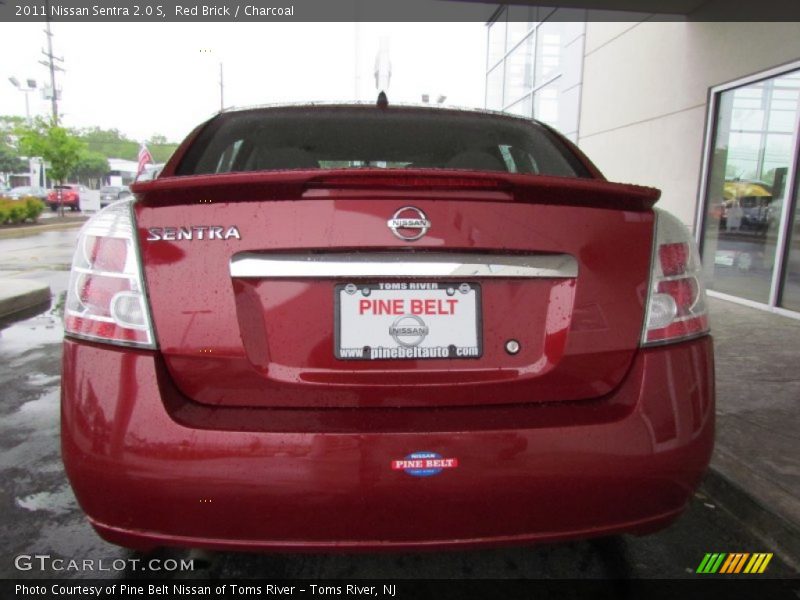 Red Brick / Charcoal 2011 Nissan Sentra 2.0 S