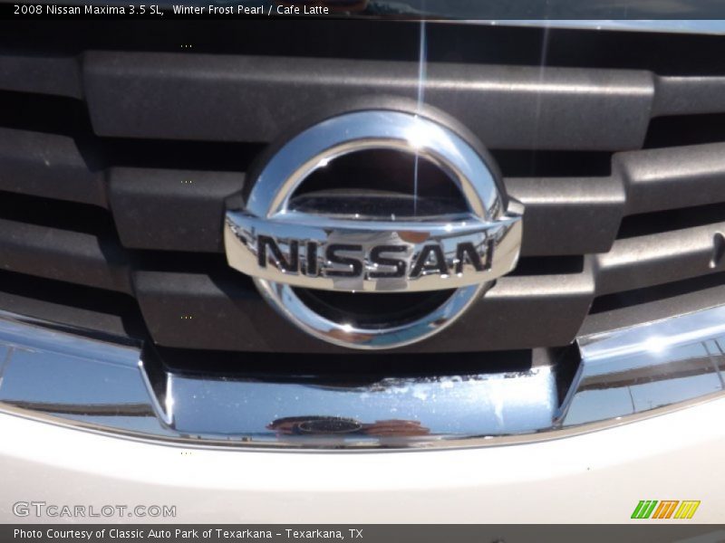 Winter Frost Pearl / Cafe Latte 2008 Nissan Maxima 3.5 SL