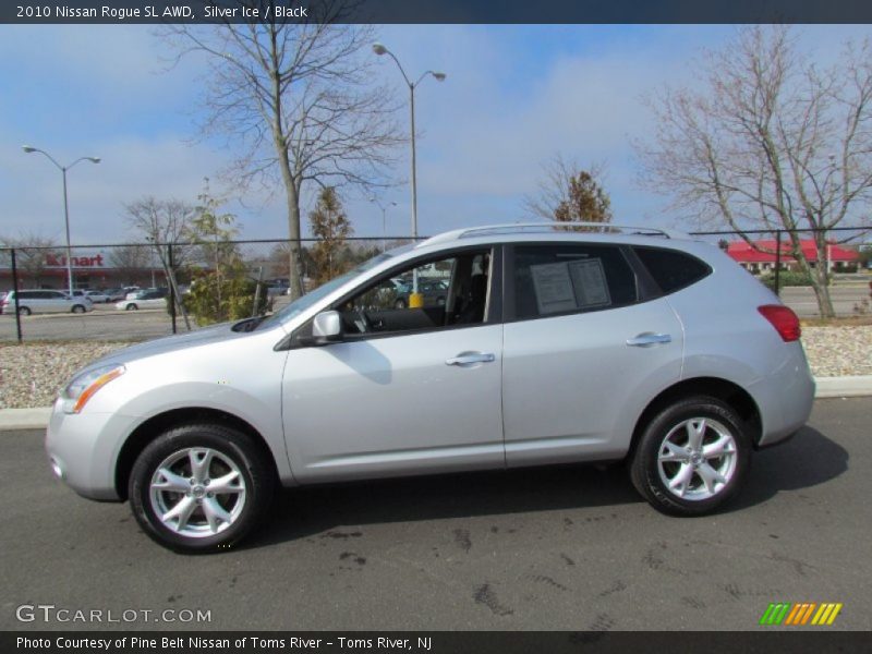 Silver Ice / Black 2010 Nissan Rogue SL AWD