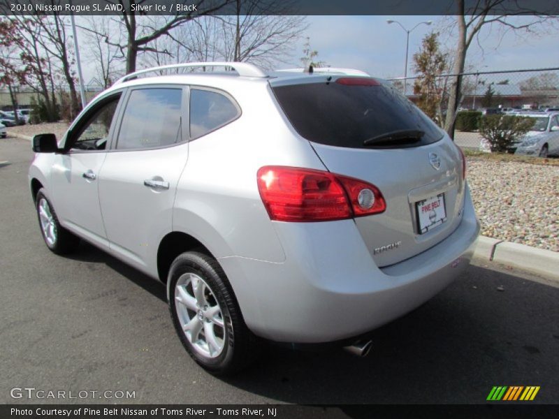 Silver Ice / Black 2010 Nissan Rogue SL AWD