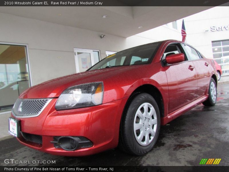 Rave Red Pearl / Medium Gray 2010 Mitsubishi Galant ES