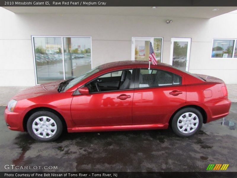 Rave Red Pearl / Medium Gray 2010 Mitsubishi Galant ES