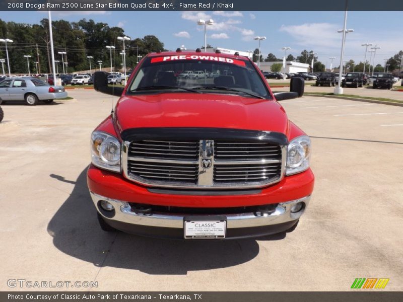 Flame Red / Khaki 2008 Dodge Ram 2500 Lone Star Edition Quad Cab 4x4