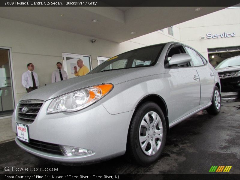 Quicksilver / Gray 2009 Hyundai Elantra GLS Sedan