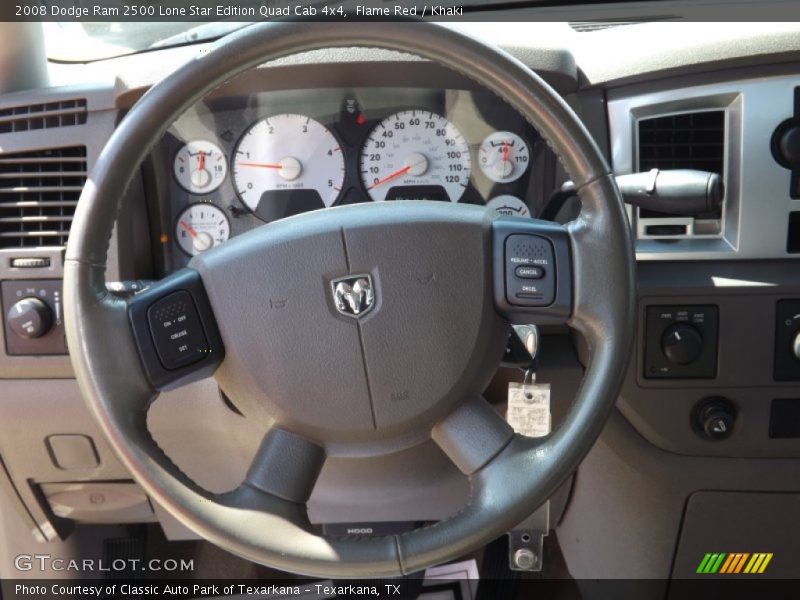 Flame Red / Khaki 2008 Dodge Ram 2500 Lone Star Edition Quad Cab 4x4